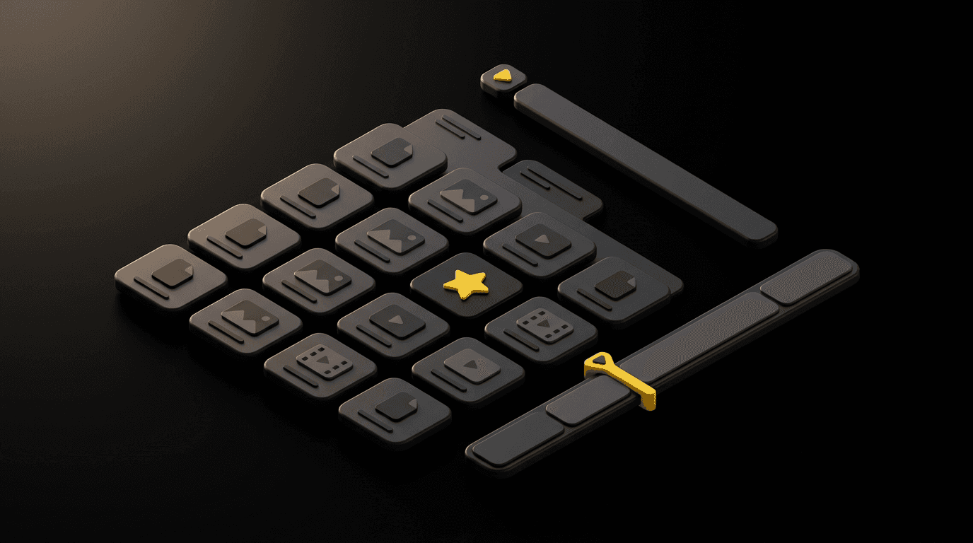 Edit & organize — isometric illustration