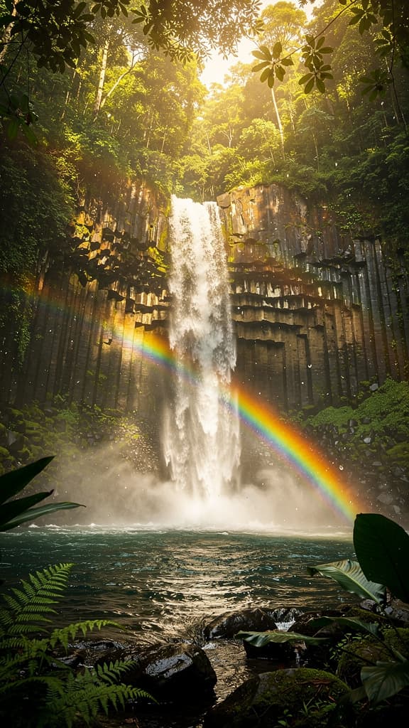 Misty Canopy Cascade